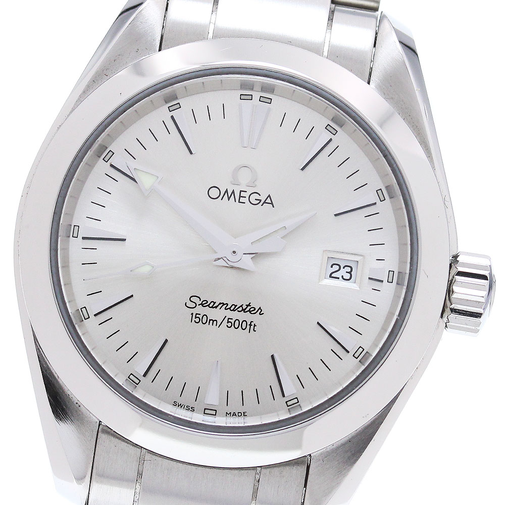 オメガ OMEGA 2577.30 シーマスター アクアテラ デイト クォーツ レディース 美品 _848038【中古】