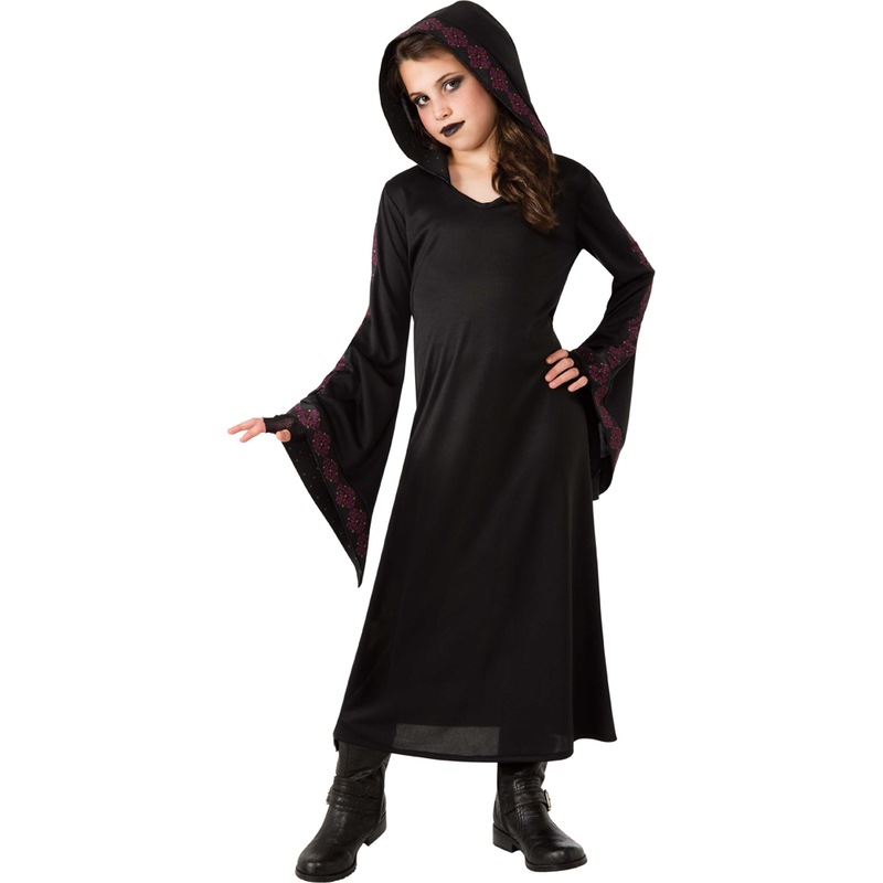 コスプレ 仮装 ゴシックローブ 子供用 M 【 コスプレ 衣装 ハロウィン 仮装 コスチューム 子供 魔女 ローブ 魔法使い パーティーグッズ こども 子ども用 キッズ ゴシックウィッチ 】