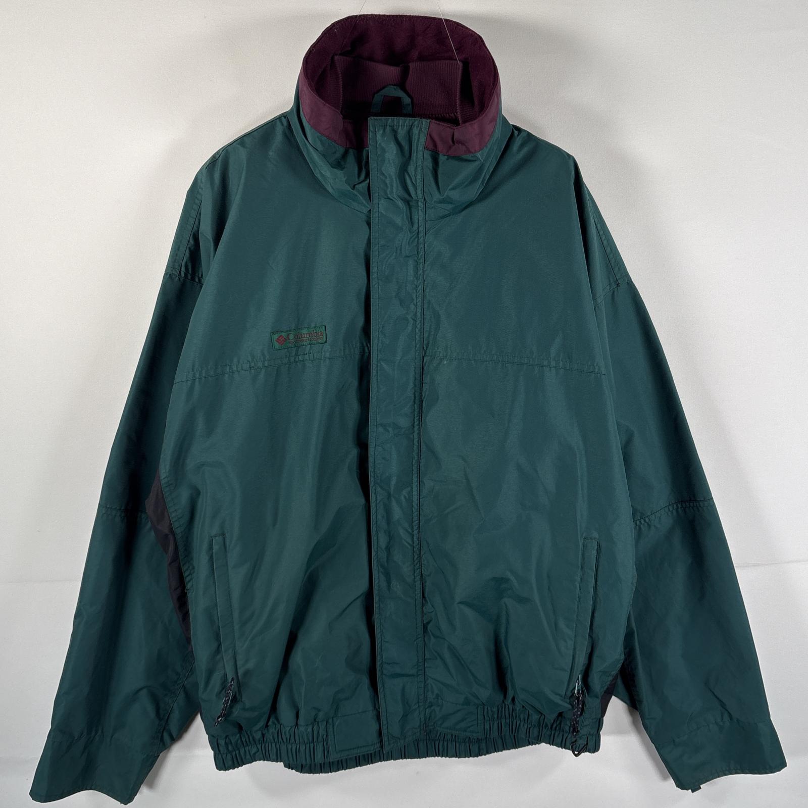 古着 90s/90年代 ナイロンジャケット マウンテンジャケット ワンポイントロゴ刺繍 L グリーン系 マルチカラー メンズ 6,078円