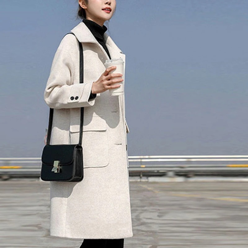 大人の魅力チェスターコートレディーステーラードコートアウターロング丈秋冬カジュアルえ効果カジュアル