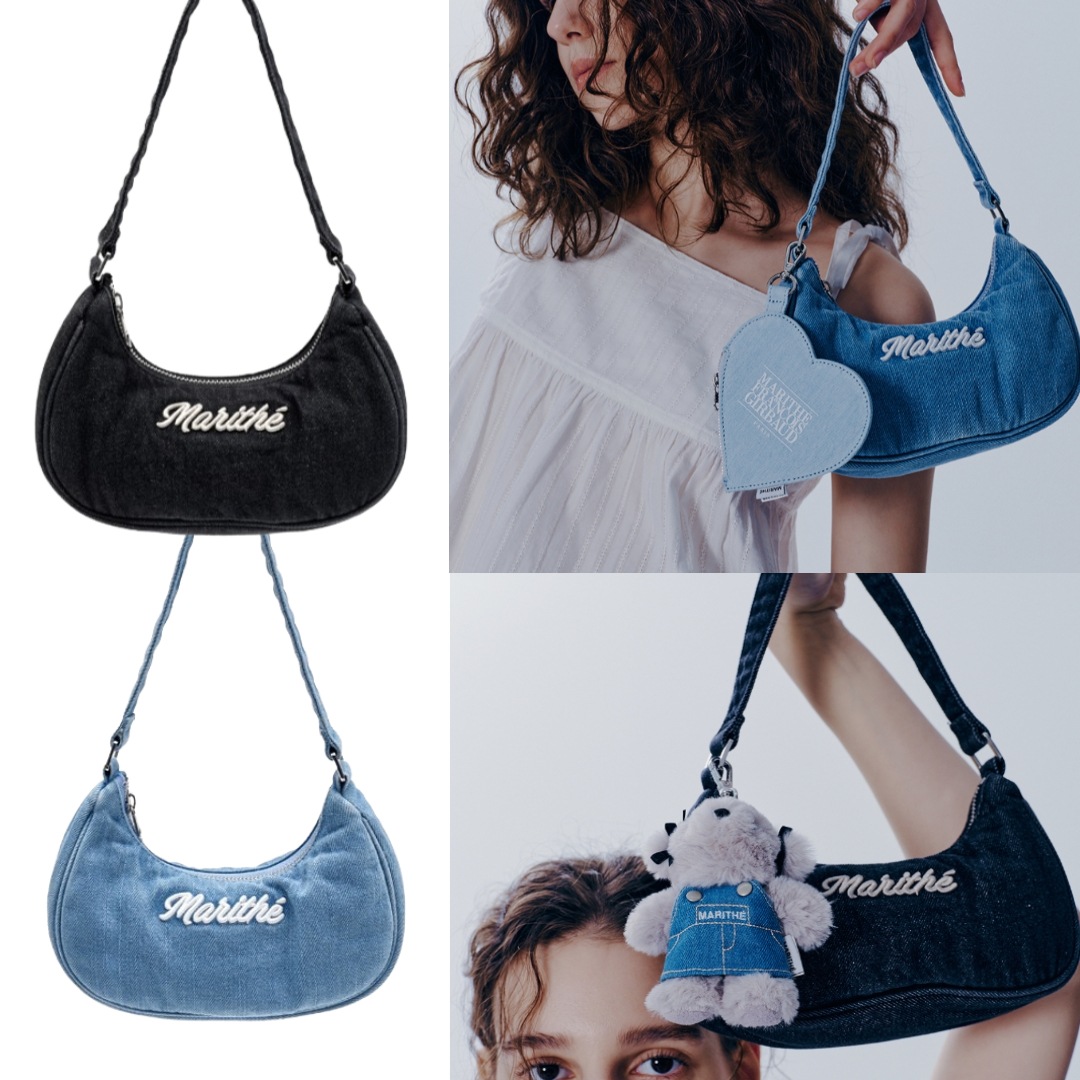 EMBROIDERY LOGO SHOULDER BAG