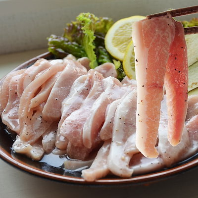 豚とろ 塩味付き 600g タレ込み 多少切れ端入 豚トロ ...のサムネイル