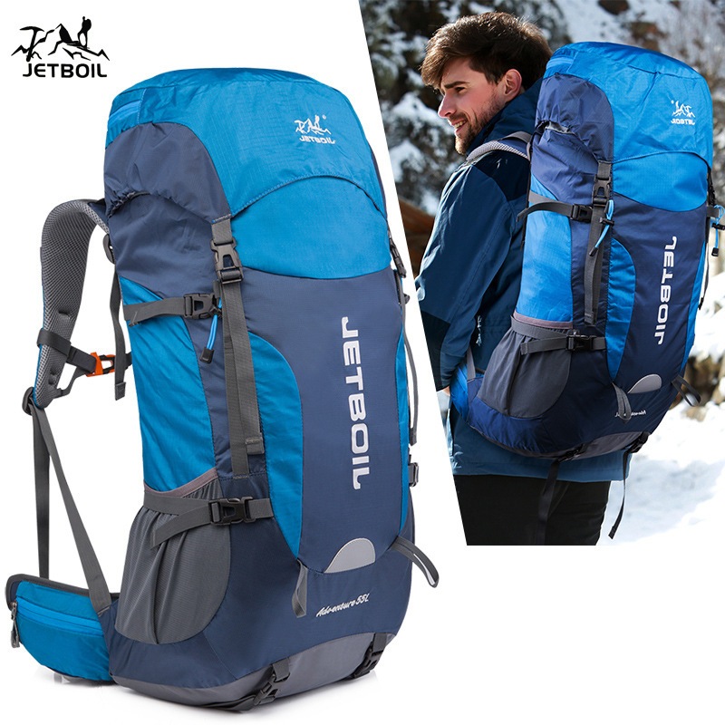 マウンテンバッグ アウトドア バックパック 多機能 バックパック 55l ハイキングバッグ 消防救助バッグ