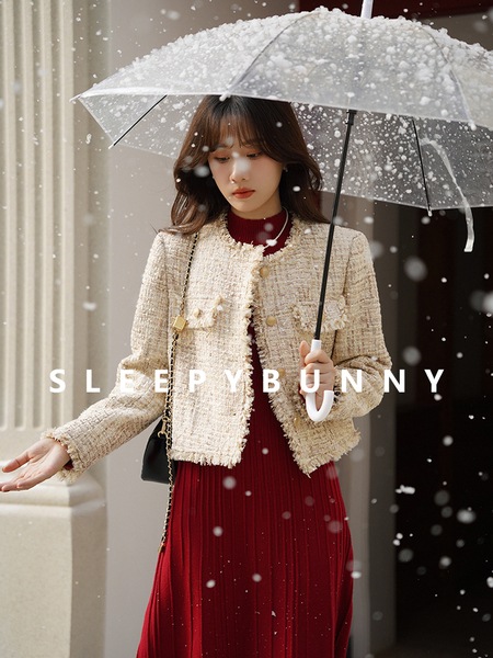 スリーピーラビット ツイード スモールフレグランス ウォームショートダウン