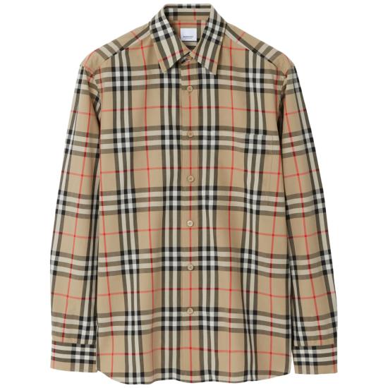 BURBERRY Men Shirts 8070577 CAXTAN A7028 NEUTRALS BLACK