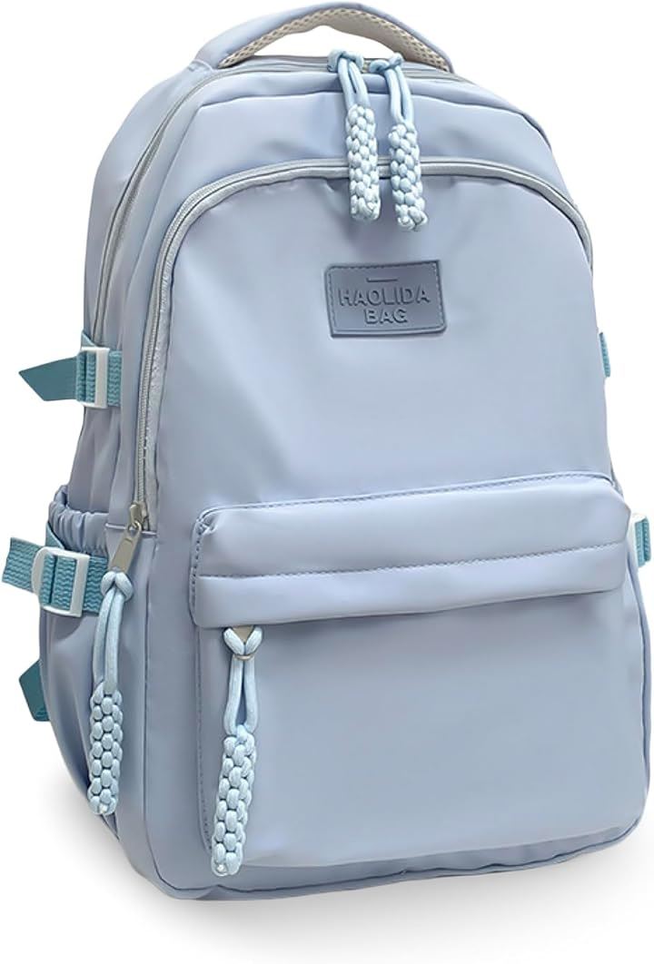 リュック キッズ 女の子 小学生 子供 リュックサック 中学生 大容量 軽量 ナイロン 通学 a4 キッズリュック(ライトブルー, ミディアム)