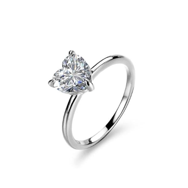モアサナイト ハートカット リング ハート 指輪 レディース アクセサリー モアッサナイト ジュエリー 婚約指輪 記念日 誕生日 プレゼント