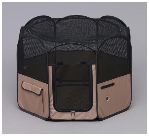 アイリスオーヤマ 折りたたみサークル Mサイズ ブラウン POTS920ABR