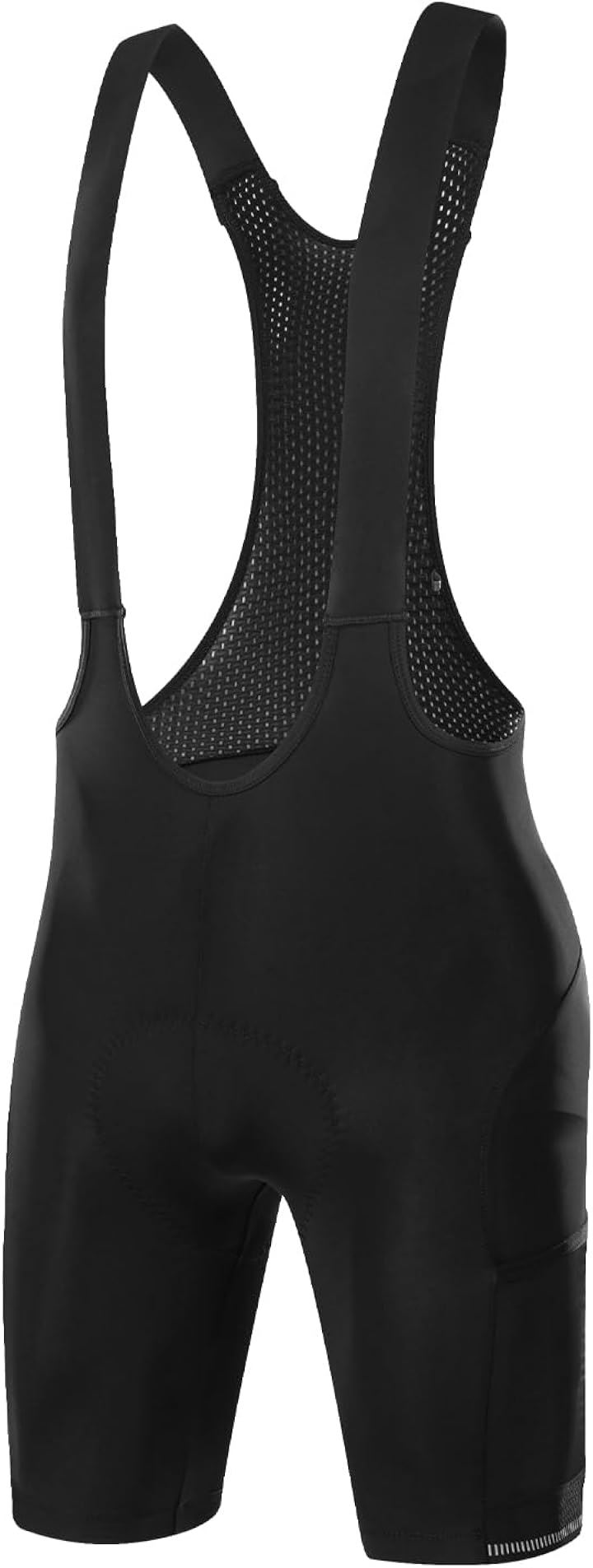 ビブショーツ サイクルビブパンツ サイクリング ロードバイク 自転車 サイクルウエア 春夏(ブラック, XL)
