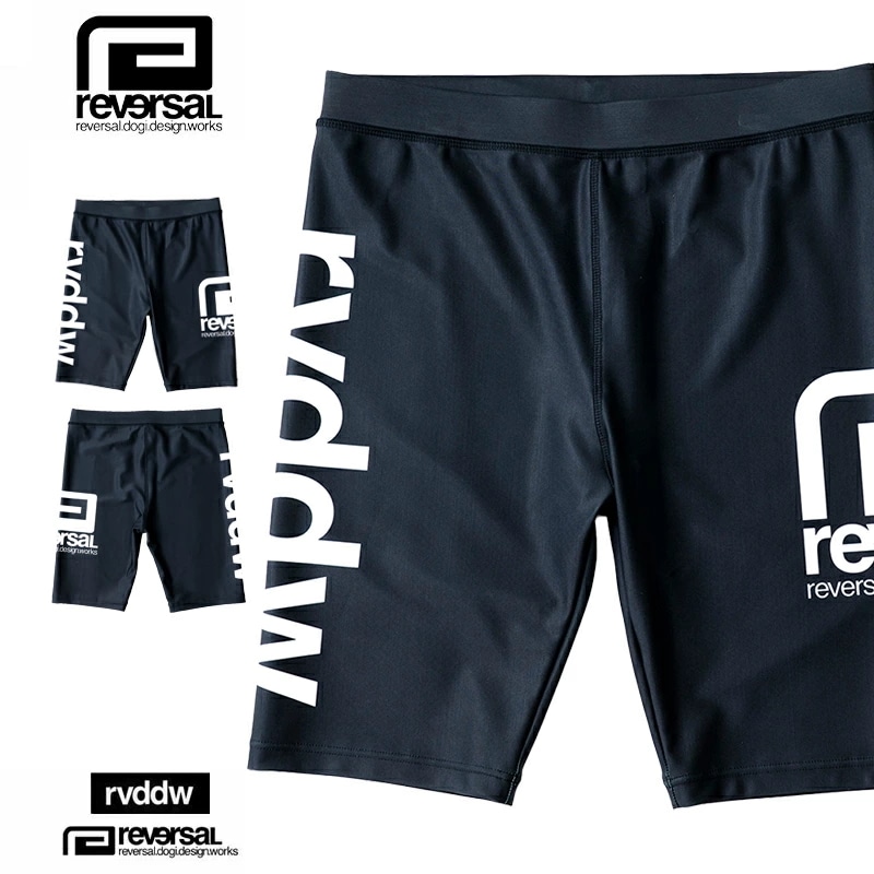 リバーサル スパッツ reversal rvddw ミドルスパッツ メンズ レディース ブランド セットアップ対応 大きいサイズ おしゃれ 黒 格闘技