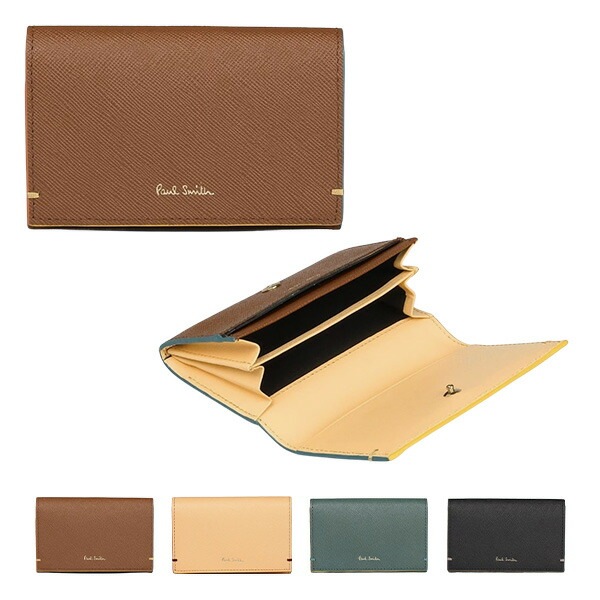 名刺入れ レディース カードケース カラードエッジAW23 845045 モデル: W654 BPW654