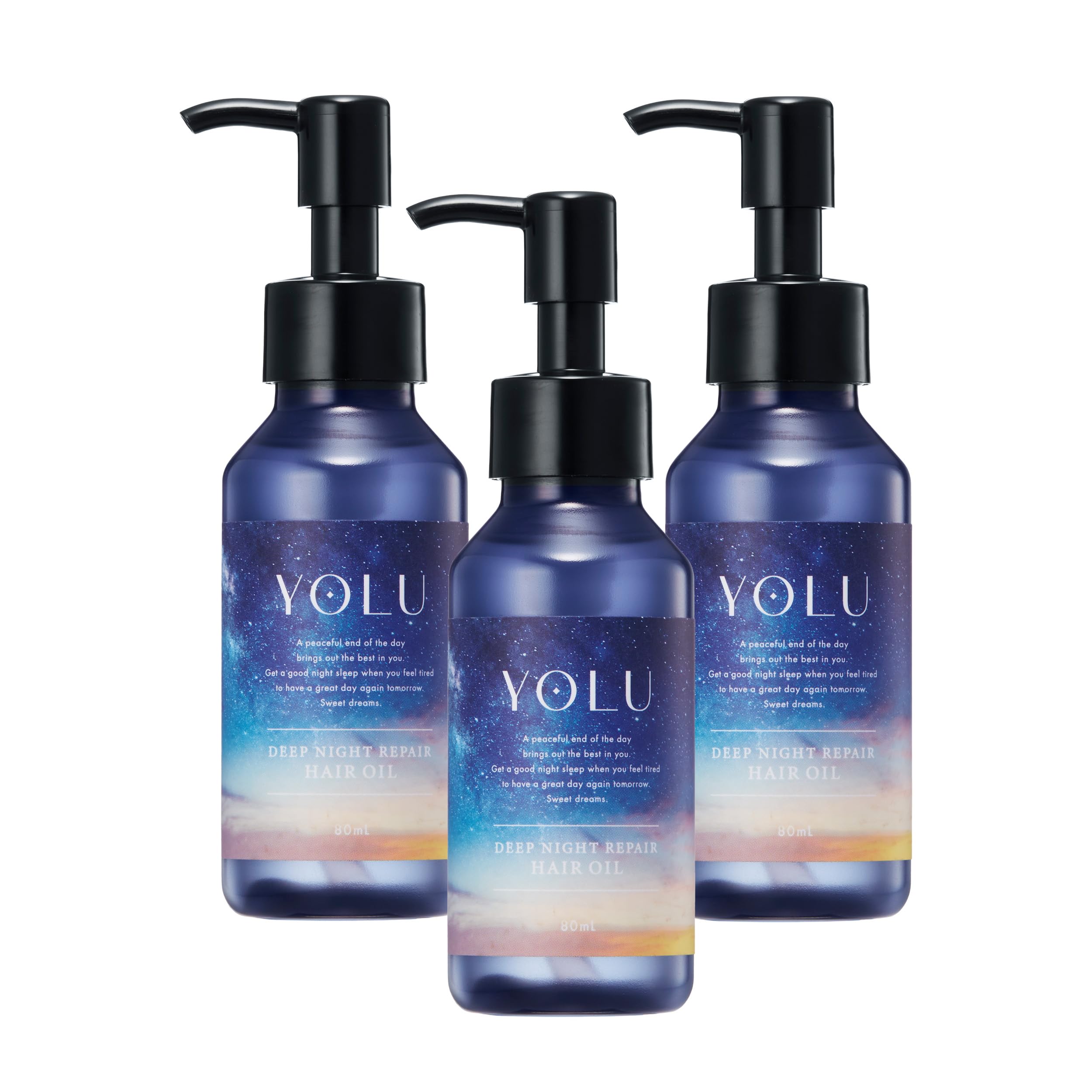 YOLU ヨル ヘアオイル ディープナイトリペア 3個入り