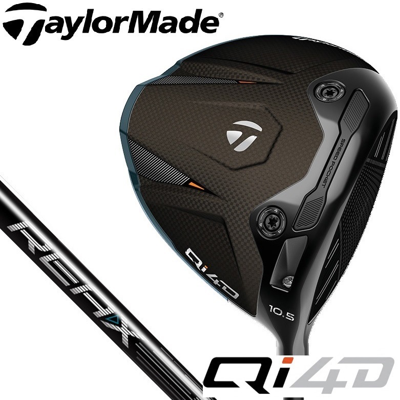 テーラーメイド TM-QI4D-105-MR50SR Qi4D ドライバー 10.5（REAX 50 Mid Rotation Blue シャフト・フレックス：SR） TMQI4D105MR50S