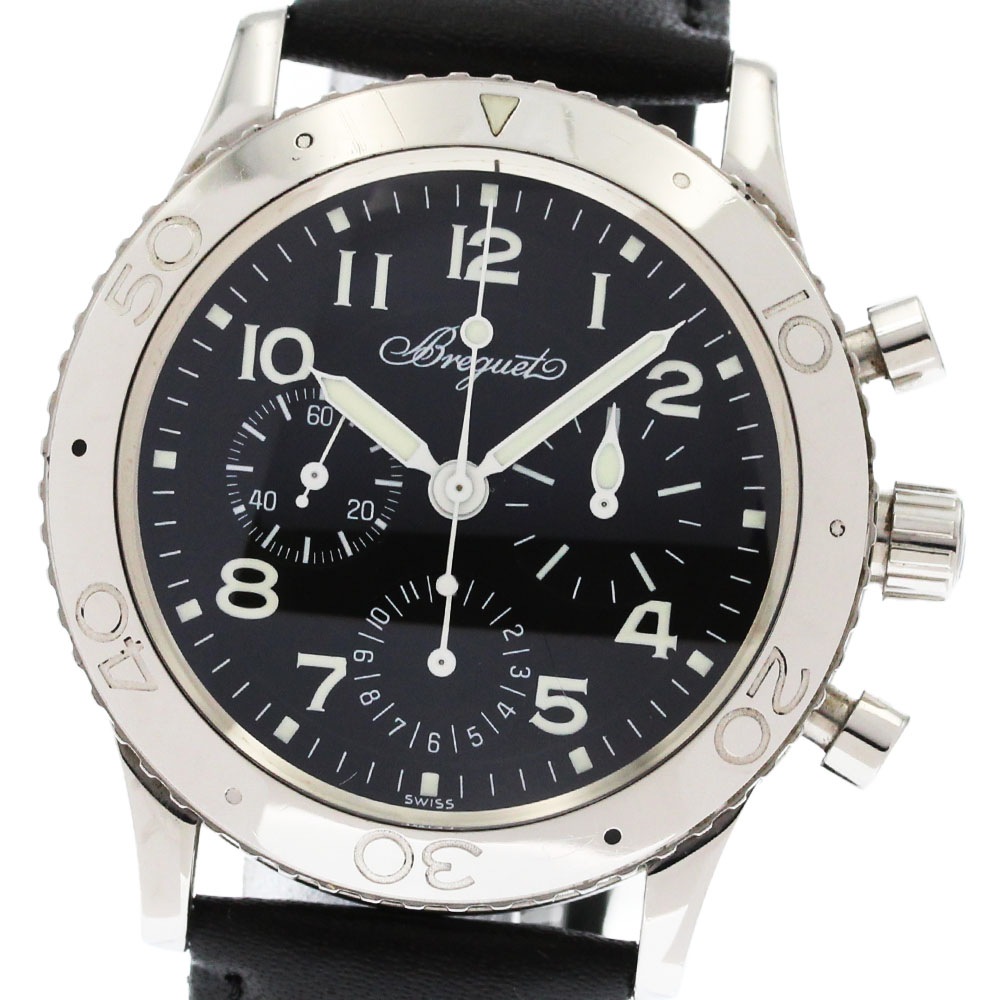 ブレゲ Breguet 3800ST/92/9W6 アエロナバル タイプ XX クロノグラフ 自動巻き メンズ _874543【中古】