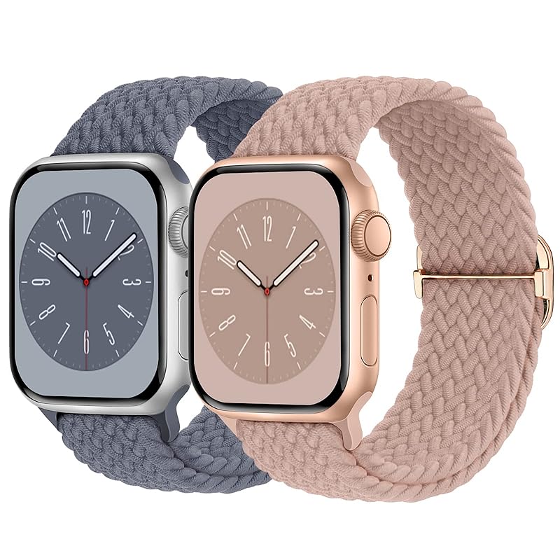 【2枚入り】Butifacion コンパチブル Apple Watch バンド 49mm 45mm 44mm 42mm ナイロン製 アップルウォッチ バンド 伸縮性 iwatch ベルト Series