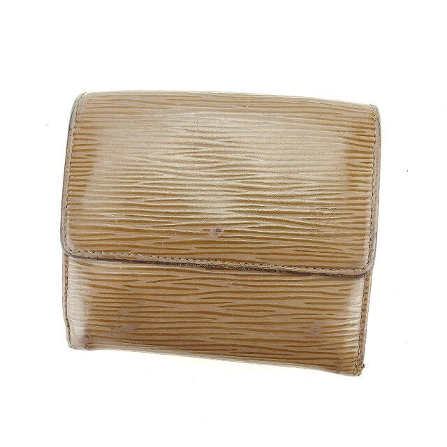 Wホック財布 三つ折り財布 エピ ポルトモネビエカルトクレディ ペッパー（グレー系） 中古