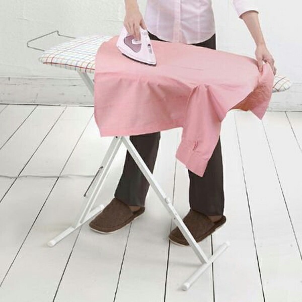 アイロン台 人体型プレミアム 13段階調節 スチールメッシュ スタンド式 アイロン掛け 高さ調整 チェック アイロン 台 作業台 スチールメッシュ構造 アイロン置き 13段階 山崎実業 山実