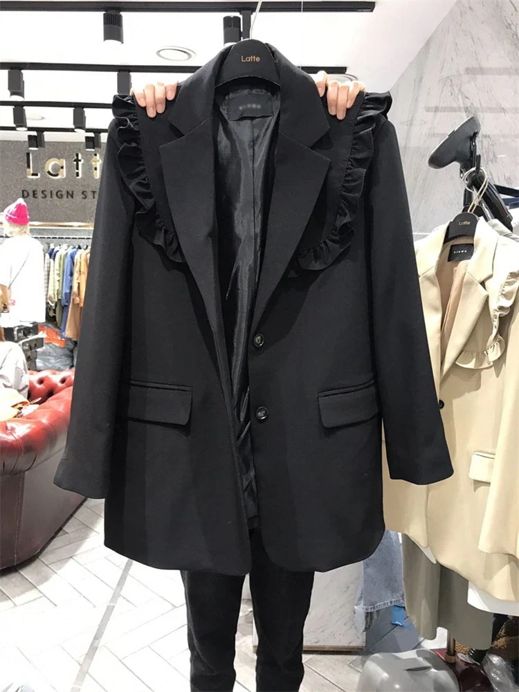 50個コート 長袖 スーツ風 単体ボタン スリム 大人気 怠惰な風 快適 早い者勝ち フォーマルカジュアル両用