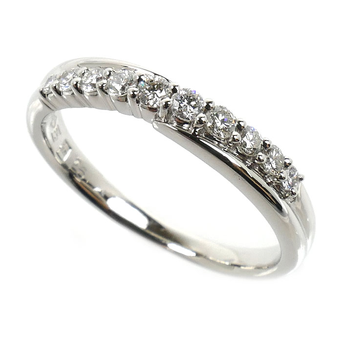 ROYAL ASSCHER ロイヤル・アッシャー Pt900プラチナ リング・指輪 ダイヤモンド0.26ct 15号 4.9g レディース 中古
