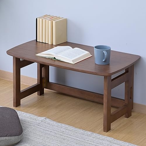 [山善] テーブル ローテーブル 折り畳み 天然木 完成品 幅70奥行41高さ35cm 一人暮らし ヴィンテージブラウン SPD-7041L(VBR)