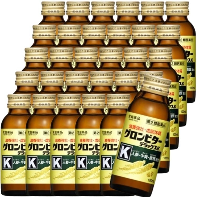 第2類医薬品 30本セット 常盤薬品 グロンビターデラックスK 100ml 滋養強壮薬 9,621円