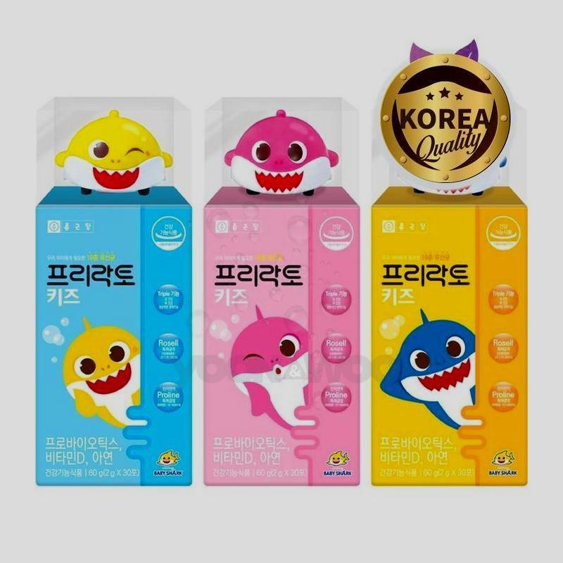 ジョングンダンフリーラクトキッズ19種乳酸菌2g x 30p +ピンクポンベビーサメパンカーセット/ 3セット