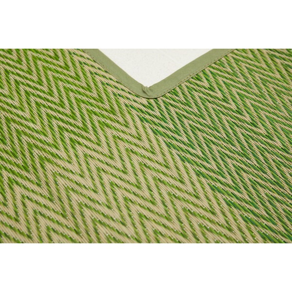 81909020 掘りごたつ対応のい草ラグ 191×191 グリーン メーカー直送