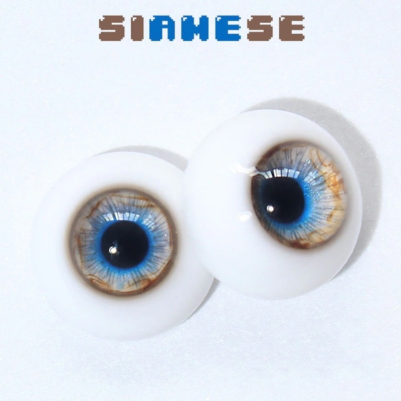 BJDドールアイ レジンアイ 暹羅 人形用樹脂眼 真人風 普通/三白眼 12mm/14mm/16mm/18mmサイズ