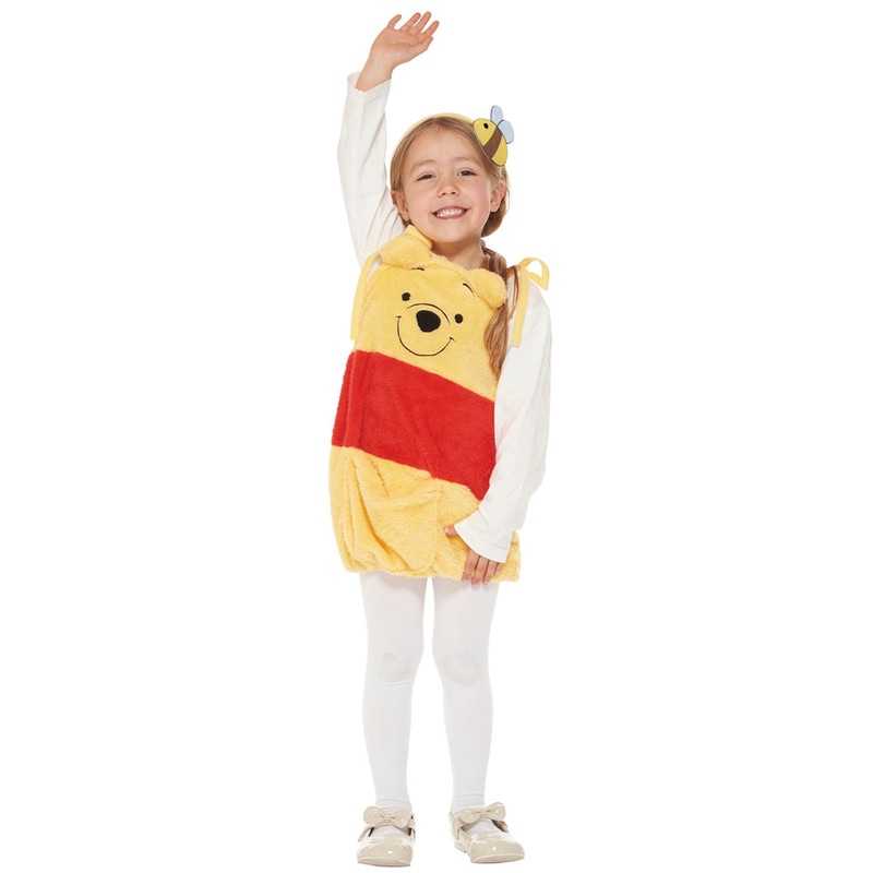 コスプレ 仮装 子ども用サロペットプー 【 コスプレ 衣装 ハロウィン 仮装 コスチューム 子供 アニメ ディズニー グッズ キッズ くまのプーさん Pooh パーティーグッズ 男の子 正規ライセンス