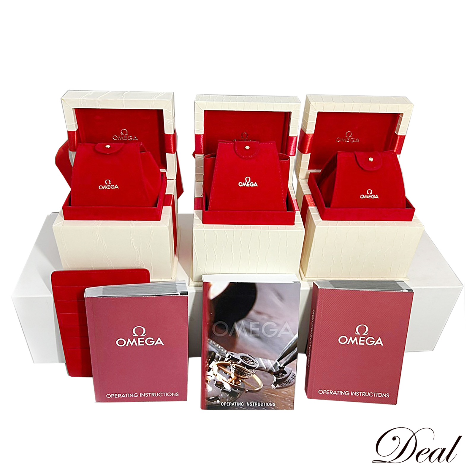 オメガ 腕時計 箱 BOX 3点セット レディース ホワイト メンズ 時計パーツ