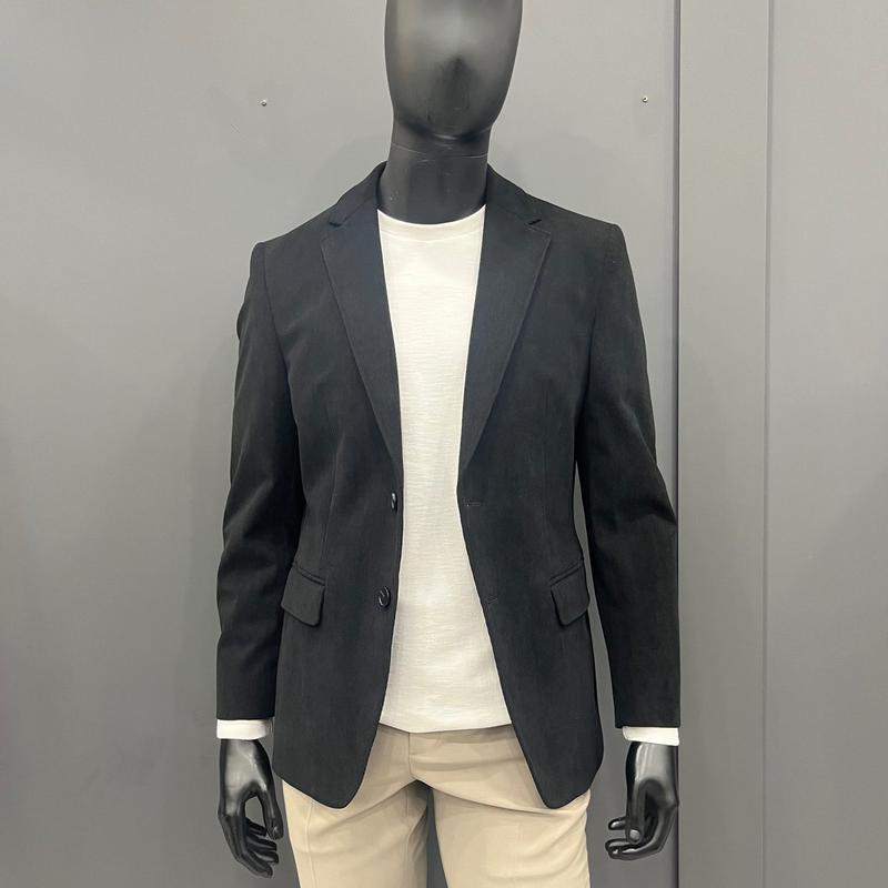 メンズ秋冬ビジネスカジュアルブラックカラージャケットOSTJ2002