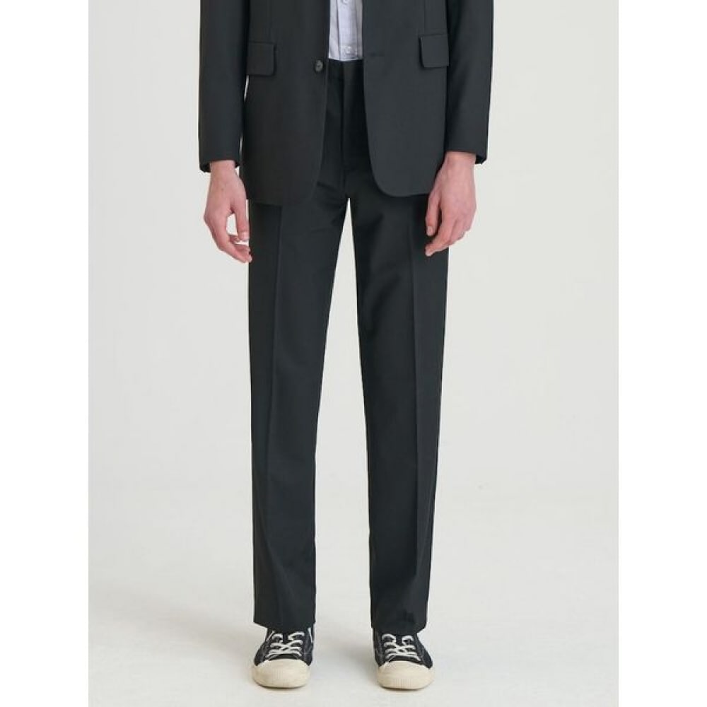 [ロガディス] ウールライクリラックスフィットセットアップパンツブラック（RY5221CL15）