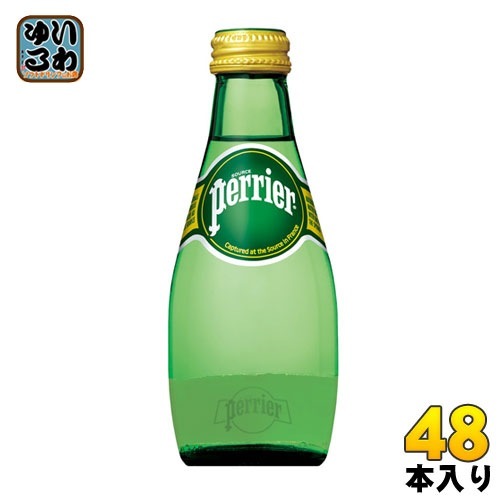 ペリエ 200ml 瓶 48本 (24本入×2 まとめ買い) 炭酸水 無糖 炭酸飲料