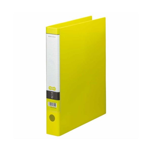 （まとめ） TANOSEE Oリングファイル A4タテ 2穴 250枚収容 背幅44mm ライトグリーン 1冊 30セット