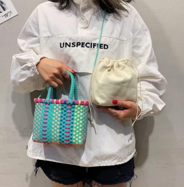 かごバッグ ショルダーバッグ PVC レディース 韓国 ファッション 雑貨 かわいい おしゃれ 北欧 送料無料 [K] (T)