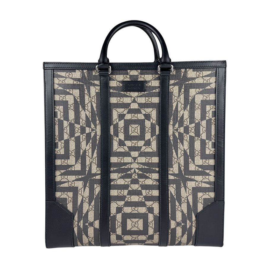 グッチ GUCCI ショルダーバッグ ハンドバッグ GGカレイドスコープ GGスプリームキャンバス ブラック×ベージュ ユニセックス 406387 z5724