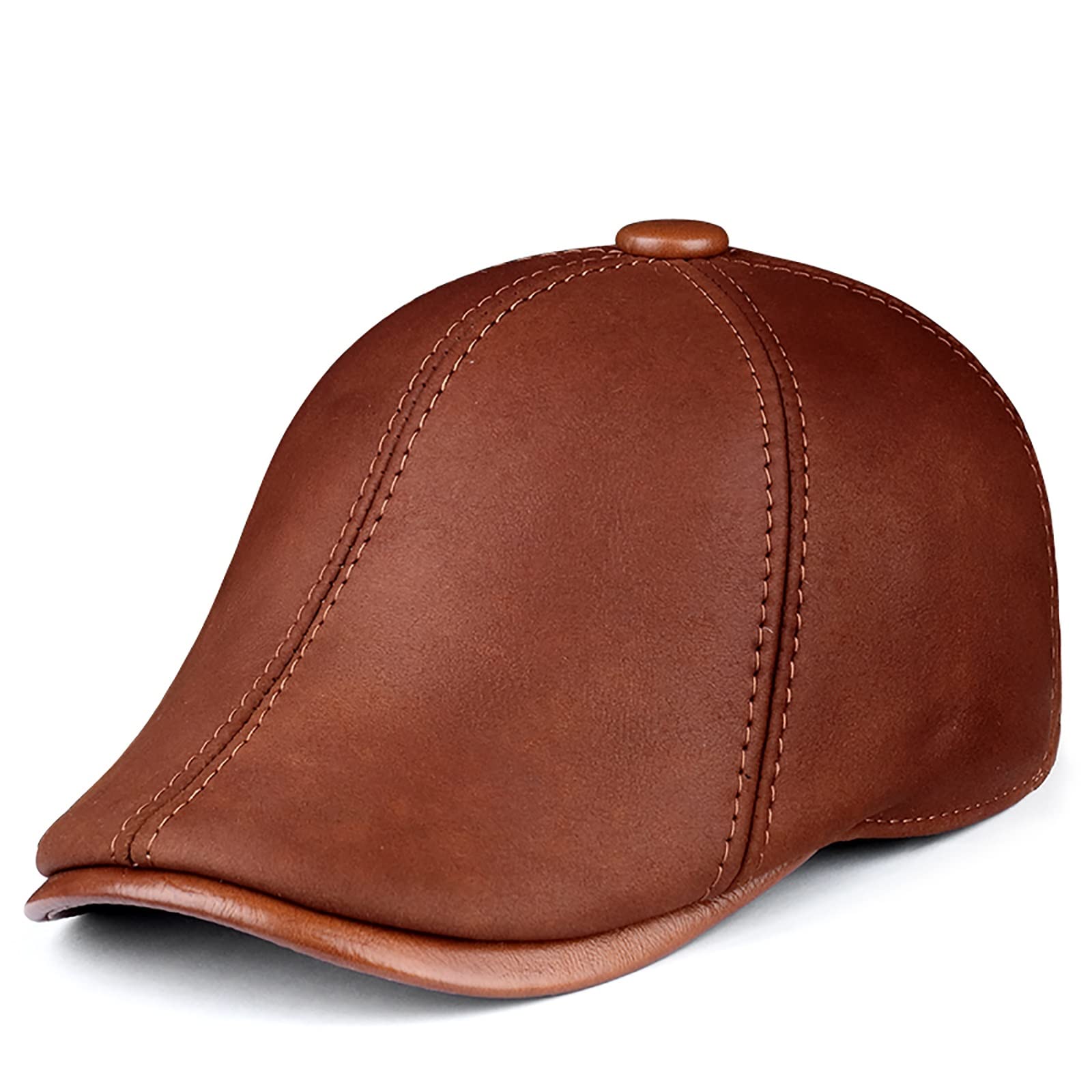 [xrWZneT] メンズ ピークフラットキャップ ニュースボーイハット ハンティング シューティング ベレー帽 クラシック レジャー アイビーキャップ 冬 防風 ゴルフハット