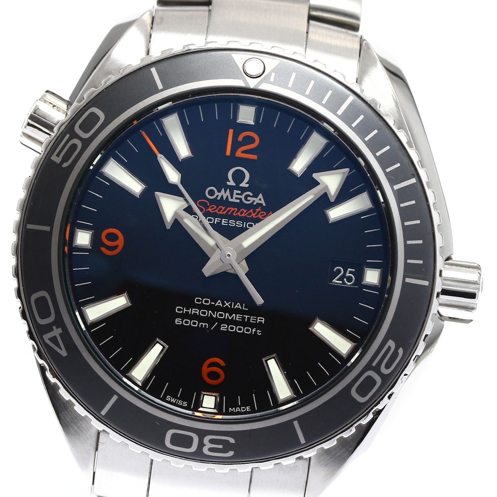 オメガ OMEGA 232.30.42.21.01.003 シーマスター プラネットオーシャン 600M デイト コーアクシャル 自動巻き メンズ 保証書付き_888152【中古】