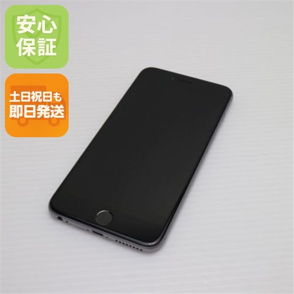 超美品 DoCoMo iPhone6 PLUS 64GB スペースグレイ スマホ 75