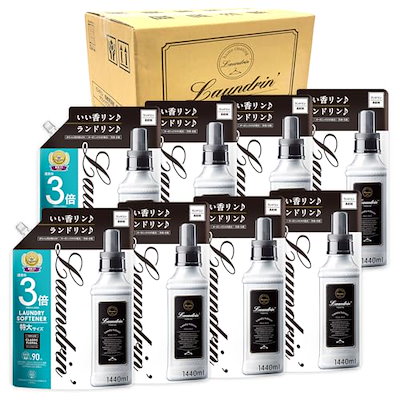 他サイト： 【ケース販売】[Amazon限定ブランド] ランドリン DX 柔軟剤 特大容量 クラシックフローラル 詰め替え 3倍サイズ 1440ml 8個セットの商品画像