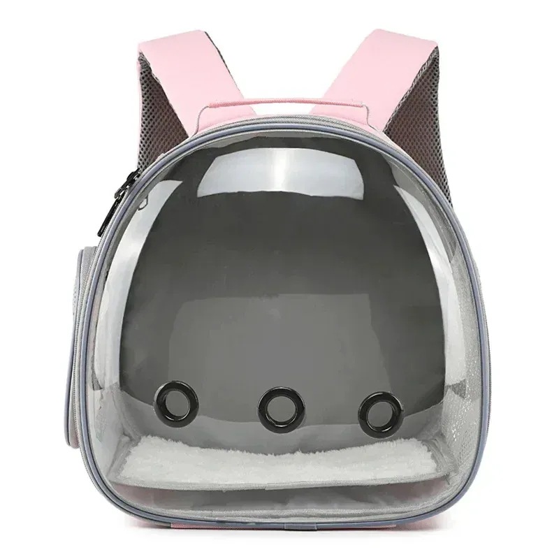動物用の小さな透明なバックパック ハンスター ギニアギニアピッグググライダー フェレット ペットバッグ ウサギ バニーケージ用