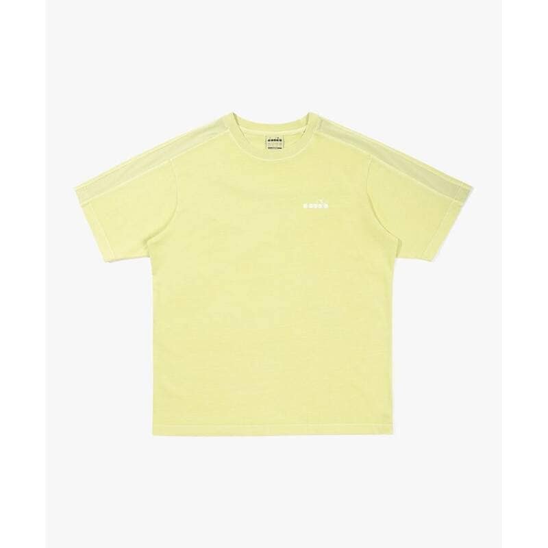 ディアドラ diadora イークイップ ウォッシュ加工 半袖Tシャツ LIME D6123LRS29LMS 417932