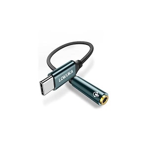 usb c イヤホンジャック DAC内蔵 ハイレゾ対応 高耐久 通話/音量調整/音楽再生対応 type c イヤホン変換アダプタ MacBook/iPad Pro/Air/Android/usb ty