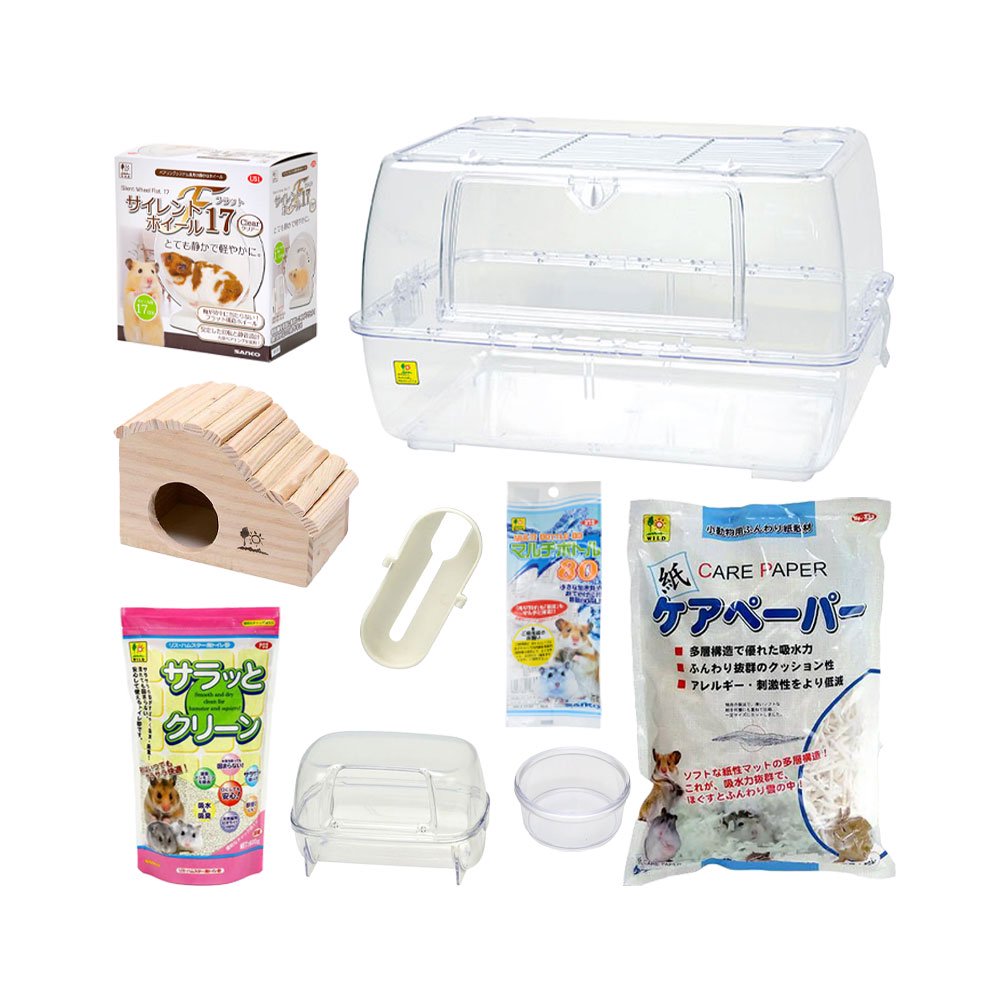 三晃商会　ドワーフハムスター飼育セット　ルーミィ　べーシック　ＣＲＣ50―50―10―10―00