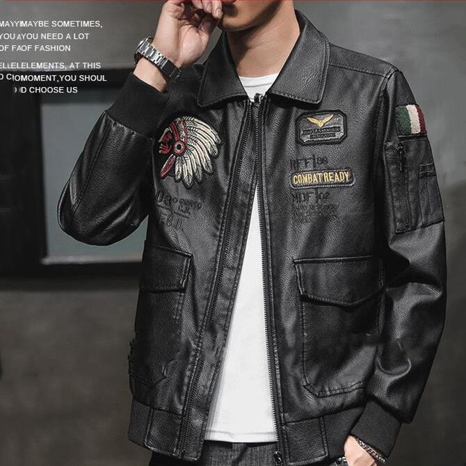 革ジャン レザージャケット ジャケット メンズ 冬 裏ボア 刺繍 おしゃれ 裏起毛 コーデ 革 バイクジャケット ライダースジャケット 開襟 暖かい