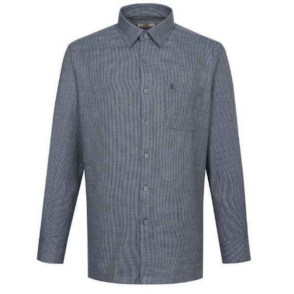 [25FW] 裏起毛ポリ混紡イージーケアマイクロチェックネイビー_s