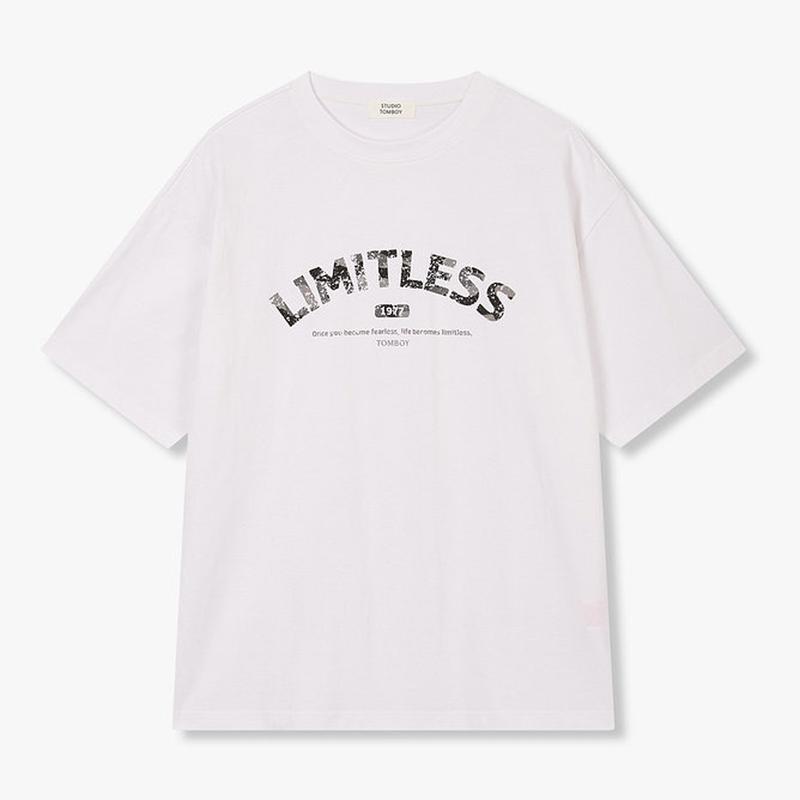 [MEN] ヴィンテージ LIMITLESS プリント半袖Tシャツ 91M6222348