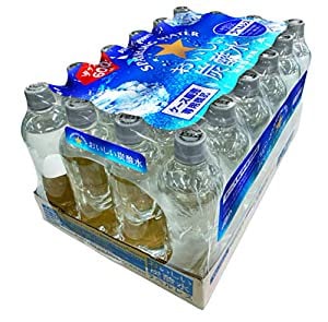 サッポロ おいしい炭酸水ラベルレス ハーフトレイシュリンクパック 600ml24本