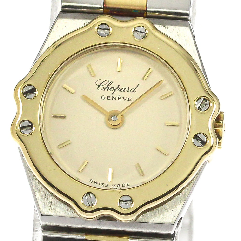 ショパール Chopard 25/8067 サンモリッツ YGコンビ クォーツ レディース 内箱・保証書付き_770179【中古】 98,450円
