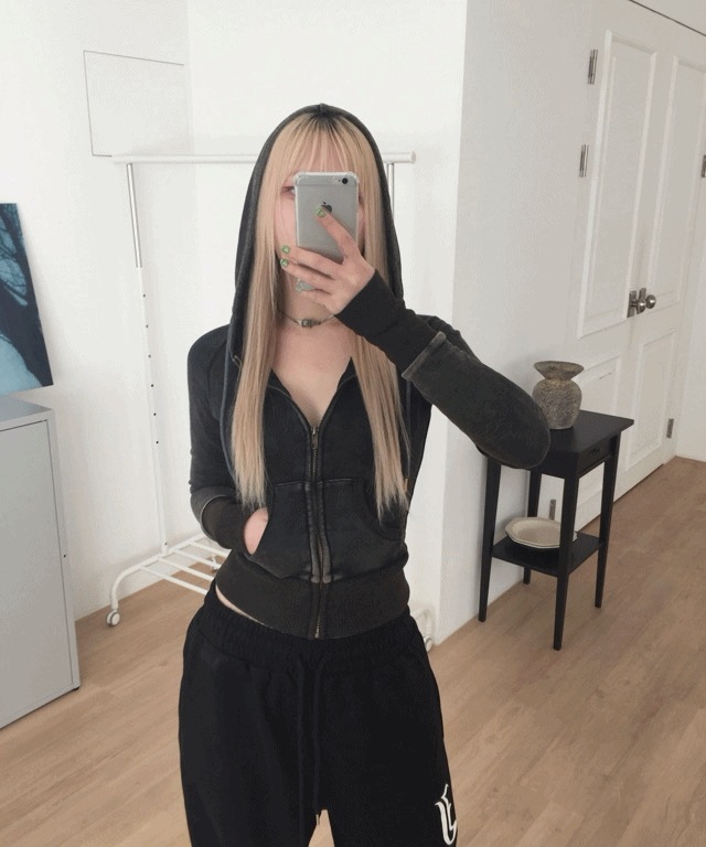 Slim Washing Hood Zip-Up